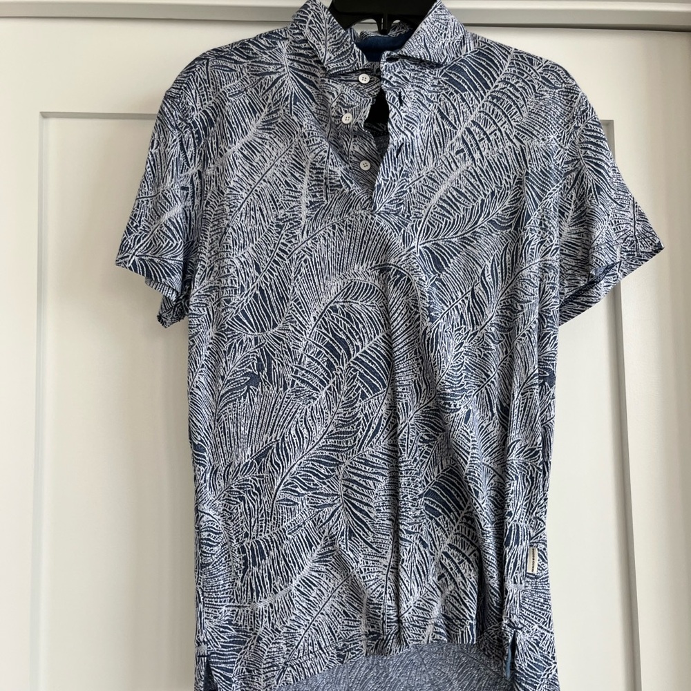 Men's Rodd & Gunn Blue Patterned Shirt